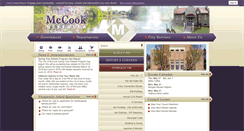 Desktop Screenshot of cityofmccook.com